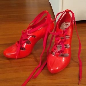 Red jelly Vivian Westwood heels